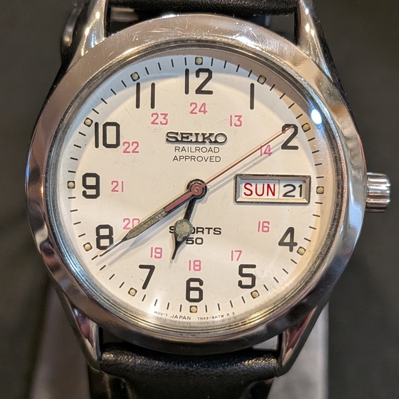Seiko Men's Vintage Railroad Approved 7n43 - Picture 1 of 7